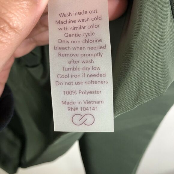 NEW CALIA by Carrie Underwood Anywhere Woven Ruched Jacket Olive Thyme Size XS - Picture 8 of 11